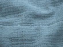 Baumwoll Musselin Double Gauze - uni graublau