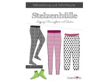 Papier-Schnittmuster Fadenkäfer Stelzenhülle Legging und Socken Mädchen und Junge