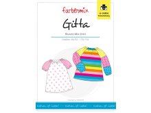 Papierschnittmuster Farbenmix Blusen- Mix- Shirt GITTA - Mädchen 