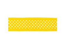 Gummiband elastisch - 50 mm - Lochmuster -gelb