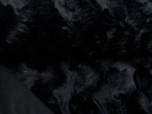 Zottel-Wellnessfleece Fur - uni schwarz