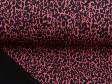 Jackenstoff Softshell Digitaldruck by Poppy - Animalprint - dunkle koralle
