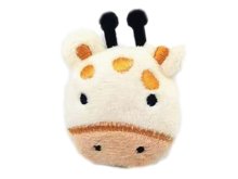 Plüschi ca. 6 cm x 4,5 cm - coole Giraffe - vanille