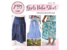 Papier-Schnittmuster Jessy Sewing - Rock "Girls Boho Skirt" - Kinder