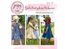 Papier-Schnittmuster Jessy Sewing - Kleid "Girls Partydress Webware" - Kinder