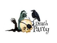 Transfer-Applikation Halloween zum Aufbügeln ca. 9,0 cm x 5,0 cm - Death Party Rabe
