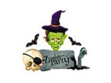 Transfer-Applikation Halloween zum Aufbügeln ca. 7,5 cm x 6,0 cm - Zombie Party