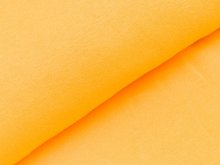 Glattes Bündchen im Schlauch -  uni gelb