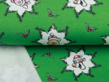 Sweat French Terry Disney Winnie the Pooh Christmas Collection - Puuh unterm Mistelzweig - grün