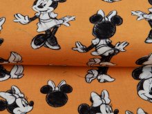 Jersey Digitaldruck Disney Mickey Mouse - Minnie im Comicstyle - orange
