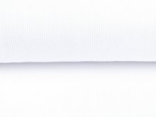 Jersey Waffelstrick - mini Waffeloptik - uni weiß