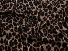 Feinstrick Jacquard Swafing Bari - Leoprint - braun