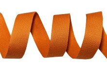 Gurtband Baumwolle 5 Meter Rolle - 30 mm - uni orange