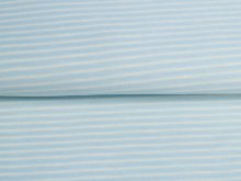 Jersey Sanetta - dünne Streifen - babyblau