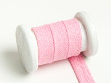 Flache Baumwoll Kordel / Band Hoodie / Kapuze 20 mm breit meliert rosa