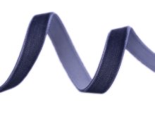 Samtband ca. 9 mm - uni marineblau