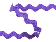 Bogenlitze Zackenlitze hochwertige Baumwolle - ca. 10 mm - uni lila