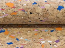 Kork Coupon 50 cm x 65 cm - buntes Konfetti