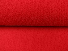 KDS Queen's Collection - Jersey Jacquard - Haptische gecrashte Wellen - rot