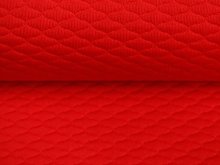KDS Queen's Collection - Jacquard Rautenstepper - Rautenmuster - rot