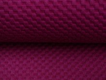 KDS Queen's Collection - Jacquard - Flechtmuster - aubergine
