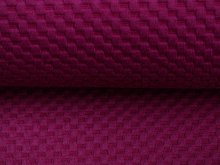 KDS Queen's Collection - Jacquard - Flechtmuster - aubergine