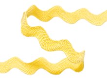 Bogenlitze Zackenlitze hochwertige Baumwolle - ca. 20 mm - uni gelb