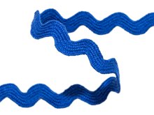 Bogenlitze Zackenlitze hochwertige Baumwolle - ca. 20 mm - uni royalblau