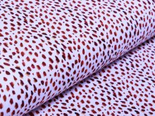 Jersey - Animalprint Leopard - weiß/braun