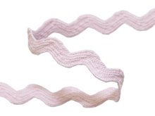 Bogenlitze Zackenlitze hochwertige Baumwolle - ca. 20 mm - uni helles rosa