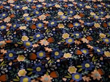 Jersey - Blumenwiese - dunkelblau