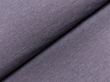 Single Jersey - Streifen - dunkles grau