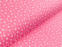 Single Jersey Sanetta - unregelmäßige Sterne - rosa