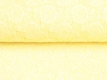  Hochwertige Spitze - Kreis-Muster - uni gelb