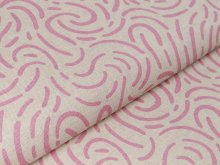 Canvas Leinenoptik - abstraktes Muster - natur/rosa