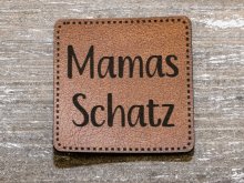 Label Kunstleder KDS - Mamas Schatz - braun