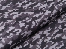 Webware Perkal-Baumwolle Digitaldruck - Camouflage - grau