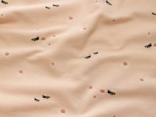 Jersey Baumwolle - Blumen und Bienchen - rosa