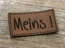Label Kunstleder KDS - Meins!   - braun