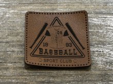 Label Kunstleder KDS - Baseball - braun
