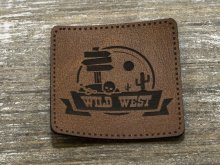 Label Kunstleder KDS - Wild West - braun