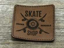 Label Kunstleder KDS - Skate Shop - braun
