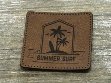 Label Kunstleder KDS - Summer Surf - braun