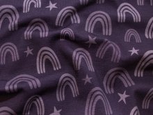 Jersey Baumwolle Swafing Fantastische Zauberwelten - Regenbogen - violett