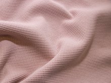 Jersey Waffelstrick - Waffeloptik - helles rosa 
