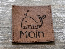 Label Kunstleder KDS - Moin - Love Wal - braun