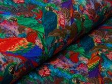 Jersey Digitalprint Stenzo - Papageien im Wald - multicolor