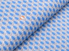 Webware Baumwolle Patchwork - Heißluftballon  - weiß / hellblau  