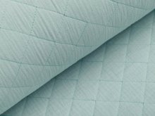 Musselin Double Gauze Rautenstepper  - uni mint