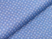 Webware Baumwolle Patchwork - abstraktes Muster - altblau